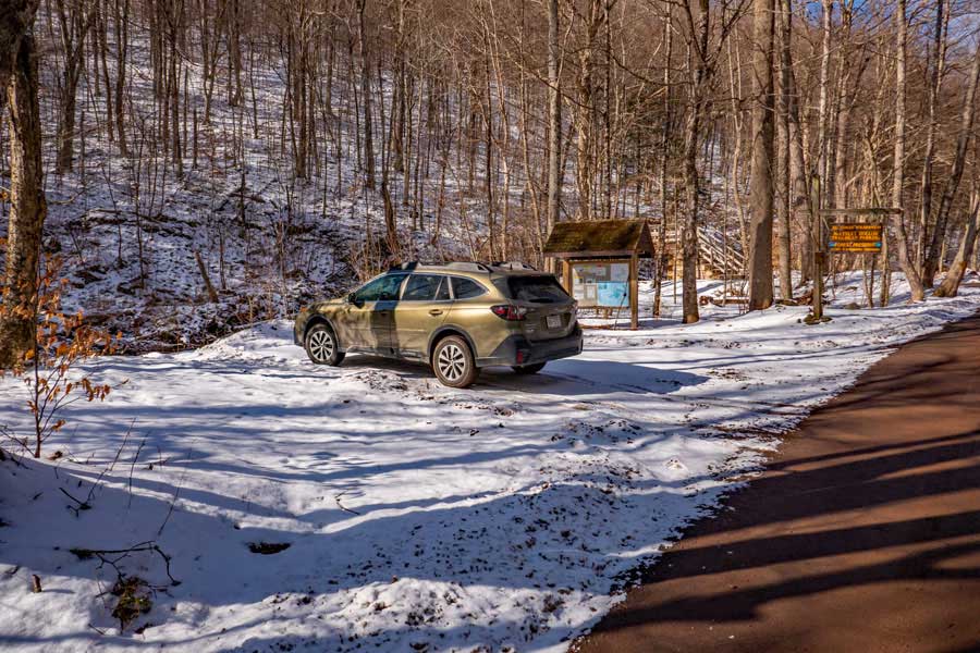 McKenley Hollow Parking Area in the Big Indian Wilderness