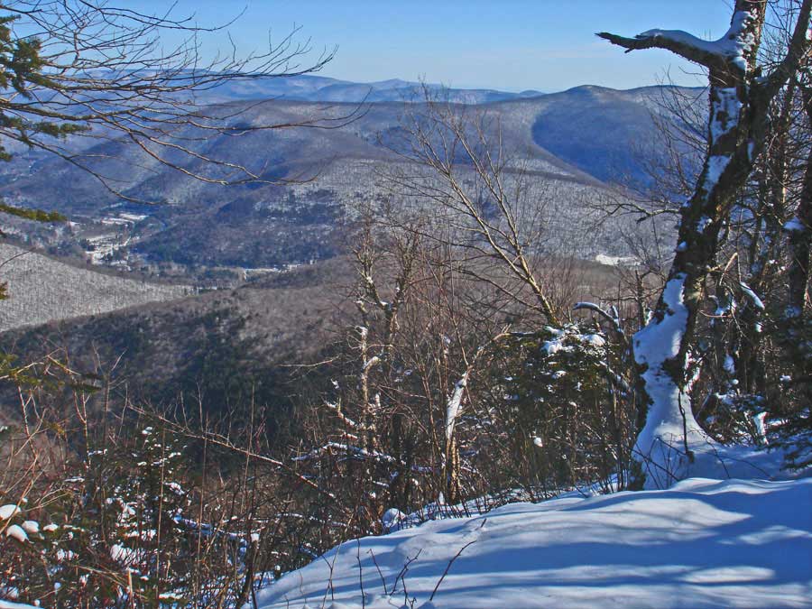 view spot on Balsam Mountain