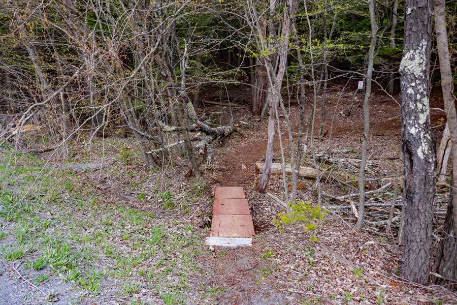 acess to the Huckleberry Bike Park from Bloomer Road 