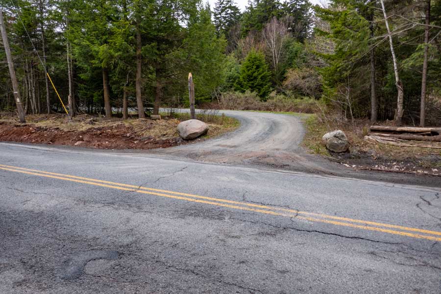 entrance to the Tannersville Bike Park   