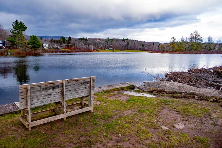 Rip Van Winkle Lake along the Tannerville Rail Trail