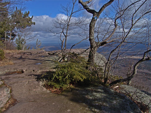 north side of Prospect Ledge on the Escarpment Trail