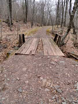 black snake bridge on the sleepy hollow trail