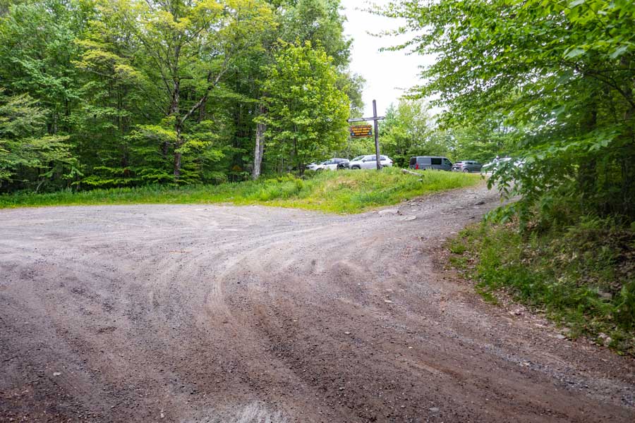 Balsam Lake Mountain Parking Area at the end of Beaver Kill Road  