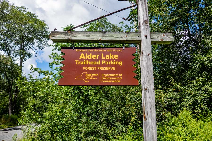 DEC sign for the Alder Lake Loop