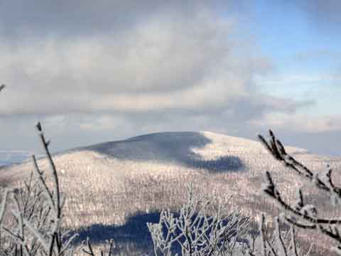 view of windham Mountain from camels hump mountain