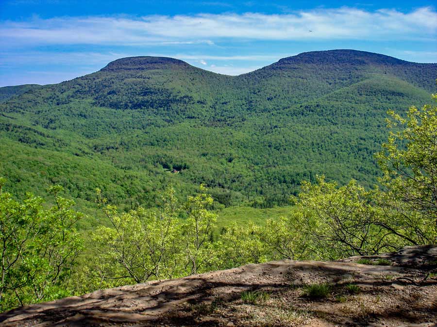 view of blackhead mountain and black dome mountain from Burnt Knob view point