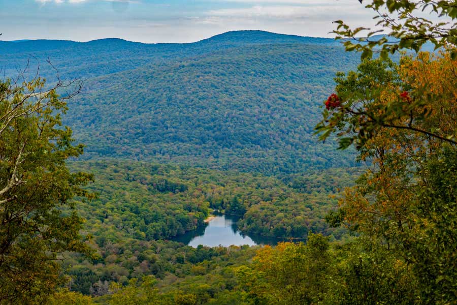Little Pond Lookout on the Cabot Summit region of the Touch-Me-Not Trail