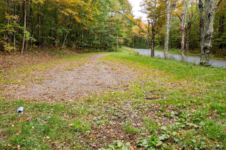 The Mary Smith Trail comes to the Holiday-Berry Road Parking Area.