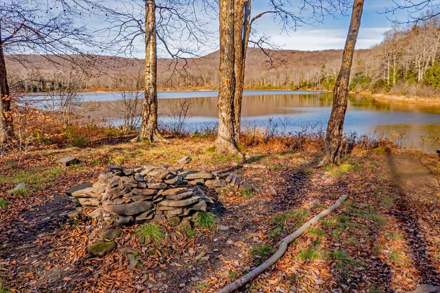 campsite #7 at Mud Pond