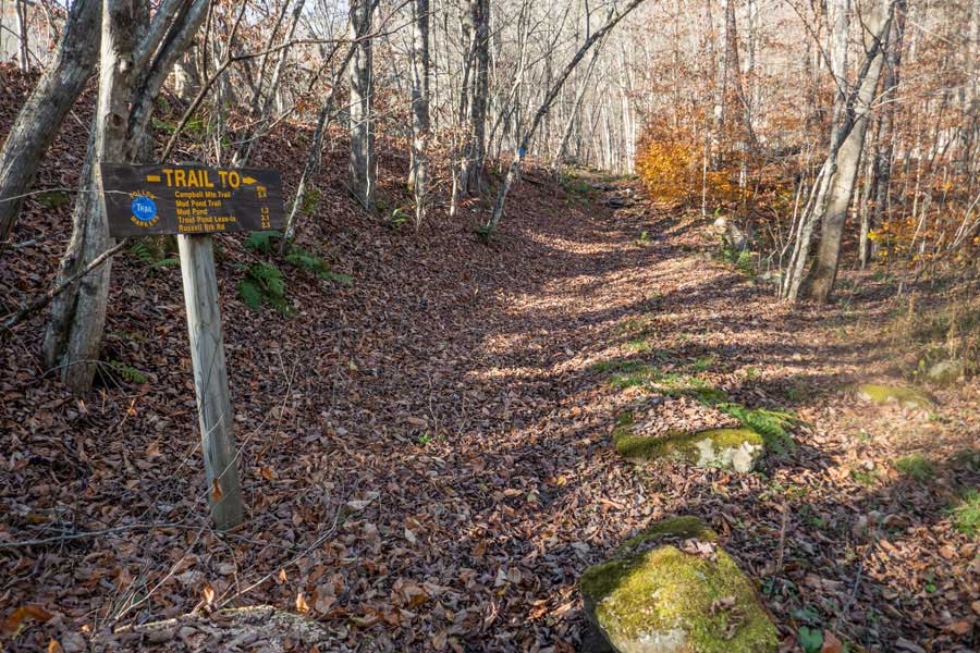 Southern Trailhead for the Mud Pond Trail