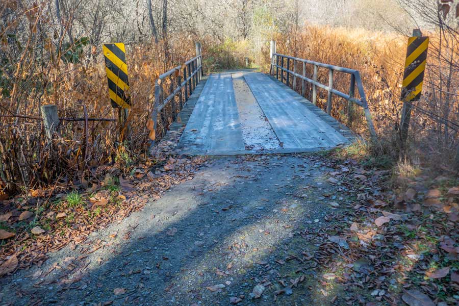 heavy-duty bridge over Russell Brook on the Mud Pond - Long Loop