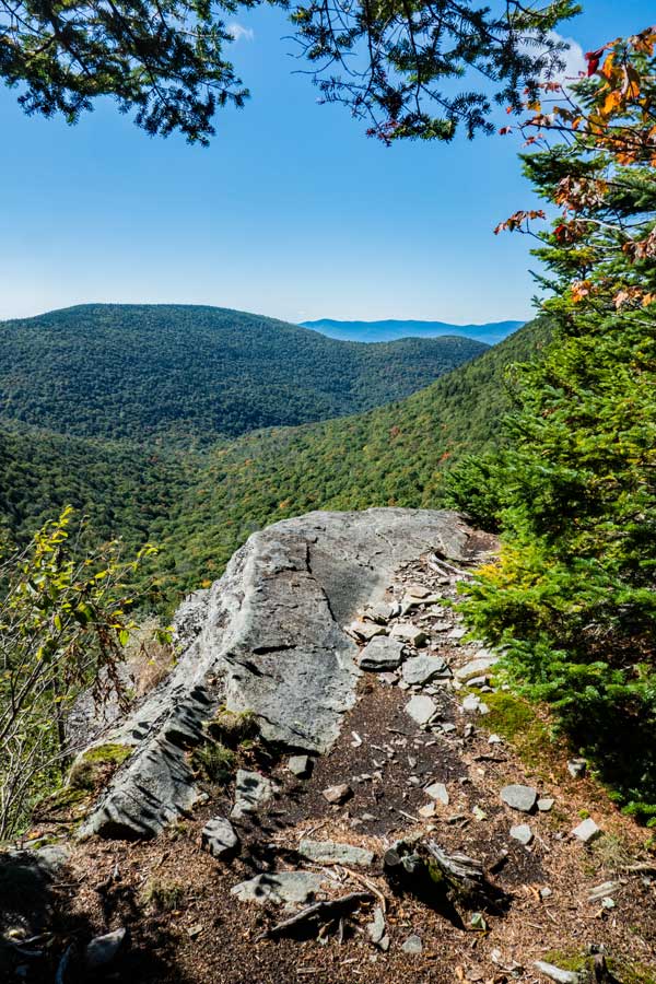 view point on the northern portion of the warner creek trail
