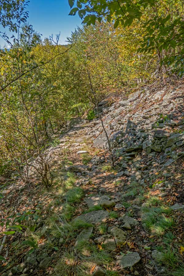 rock pile on plateau mountain