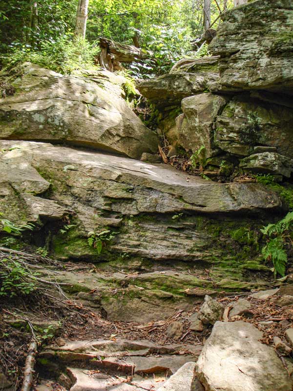 steep section down the western side of Sugarloaf Mountain