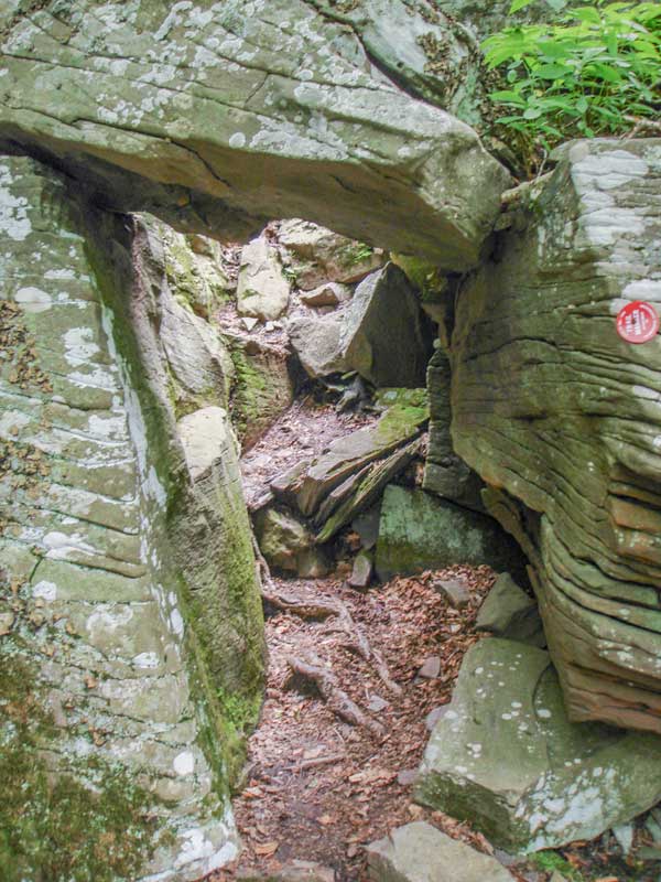 rock arch on the western side of Sugarloaf Mountain