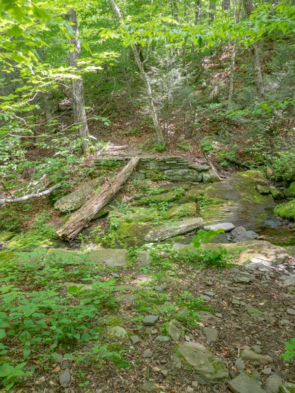 water falls below Sugarloaf Mountain