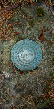 USGS marker #1 on Kaaterskill High Peak summit