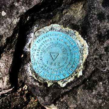 Catskill Mountain USGS survey marker