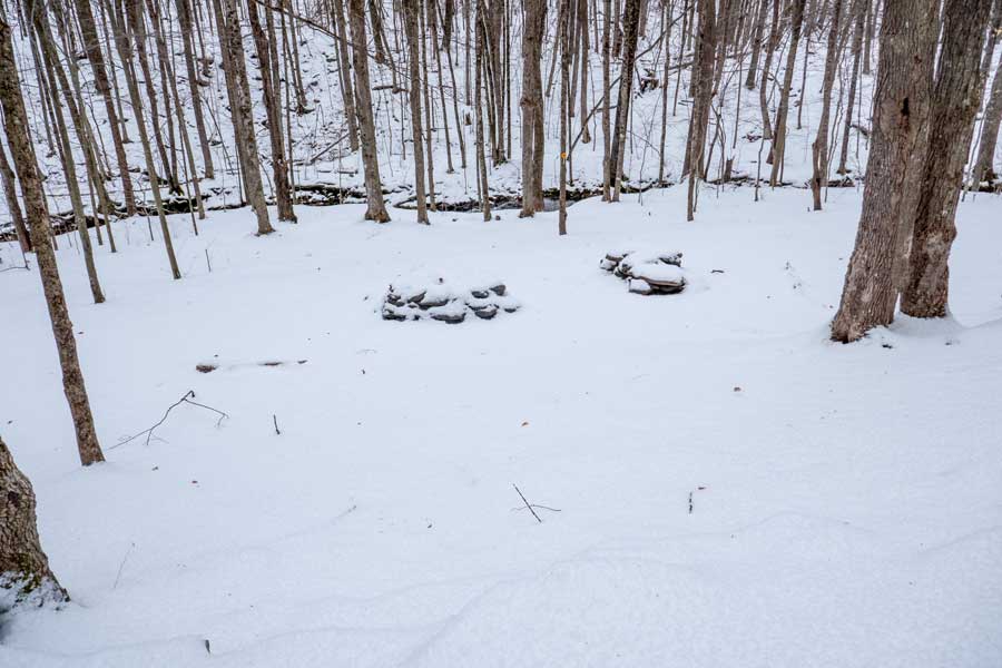 Rochester Hollow campsite