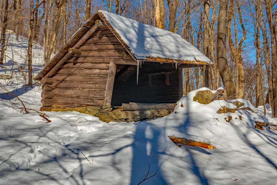 Hirschland lean-to in the Big Indian Wilderness