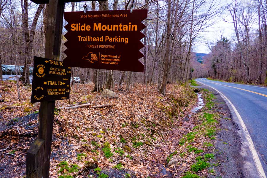 slide mountain parking area