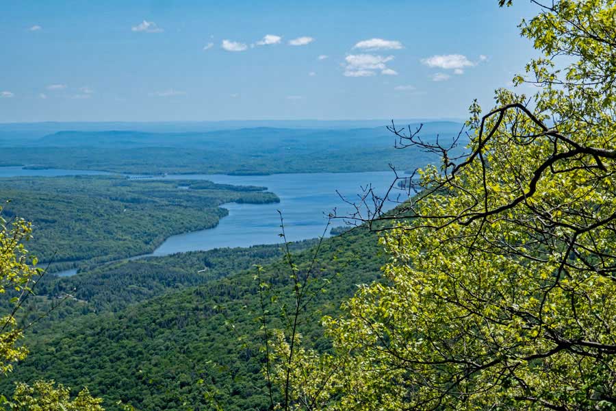 view point on Cross Mountain of the ashokan reservoir  