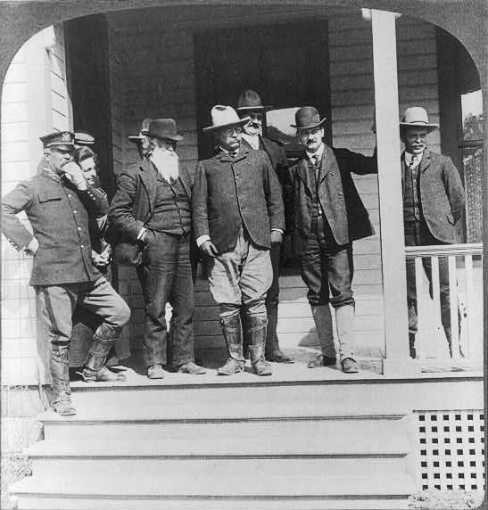 John Burroughs with Teddy Roosevelt in Yellowstone National Park