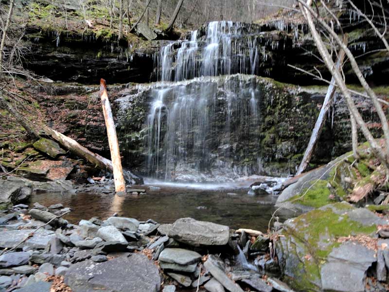 buttermilk falls #7 in the kaaterskill clove in the catskill mountains