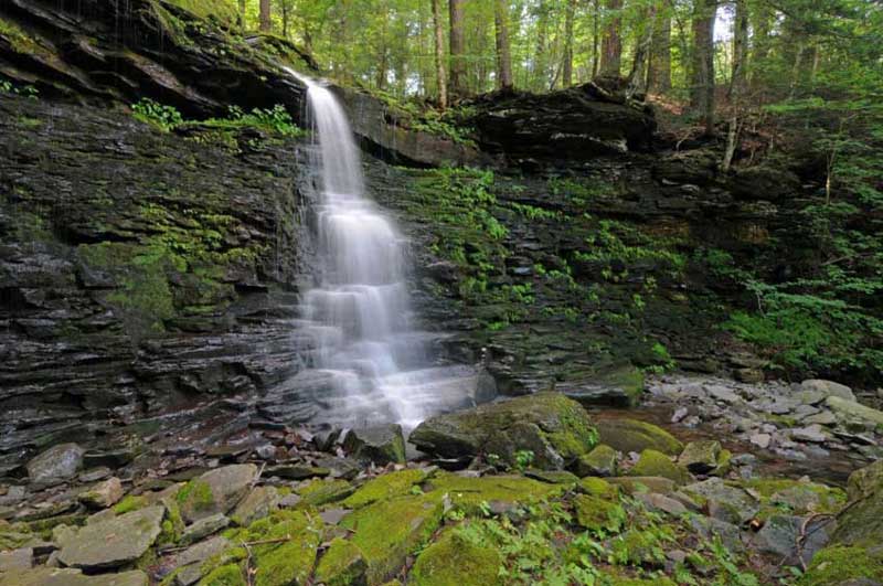Paradox Falls in the Buttermilk ravine in the kaaterskill clove in the catskill mountains