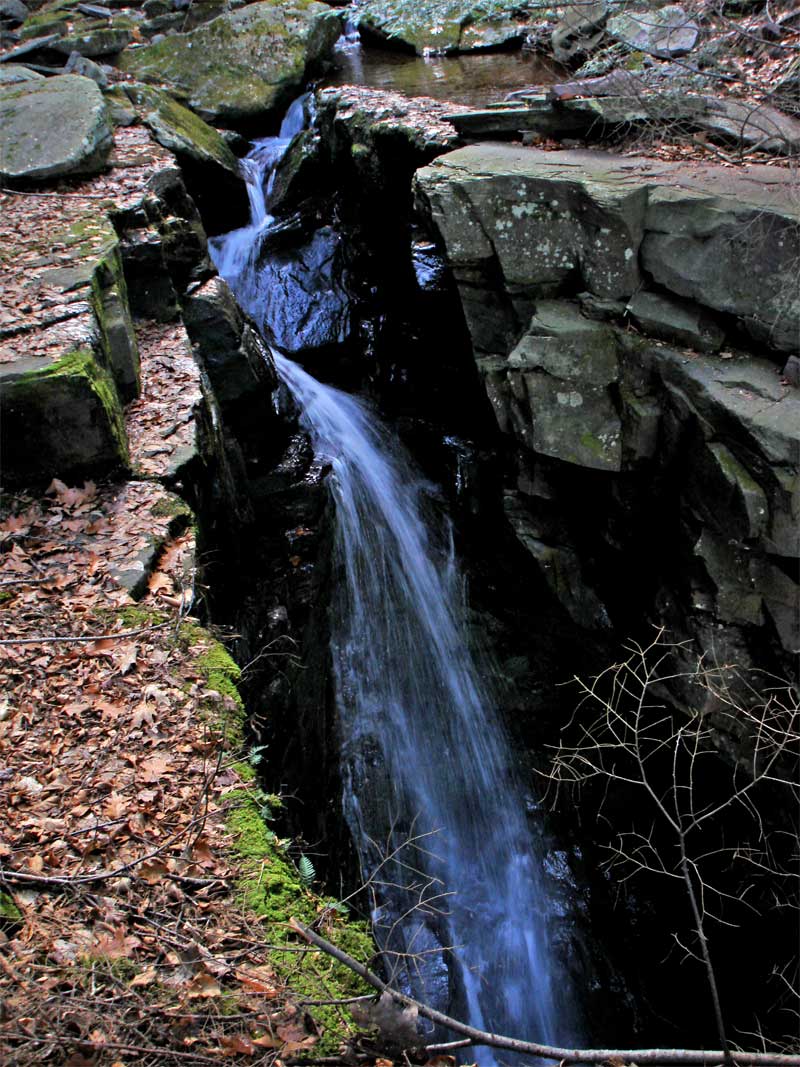 middle viola falls in the hillyer ravine kaaterskill clove catskill mountains