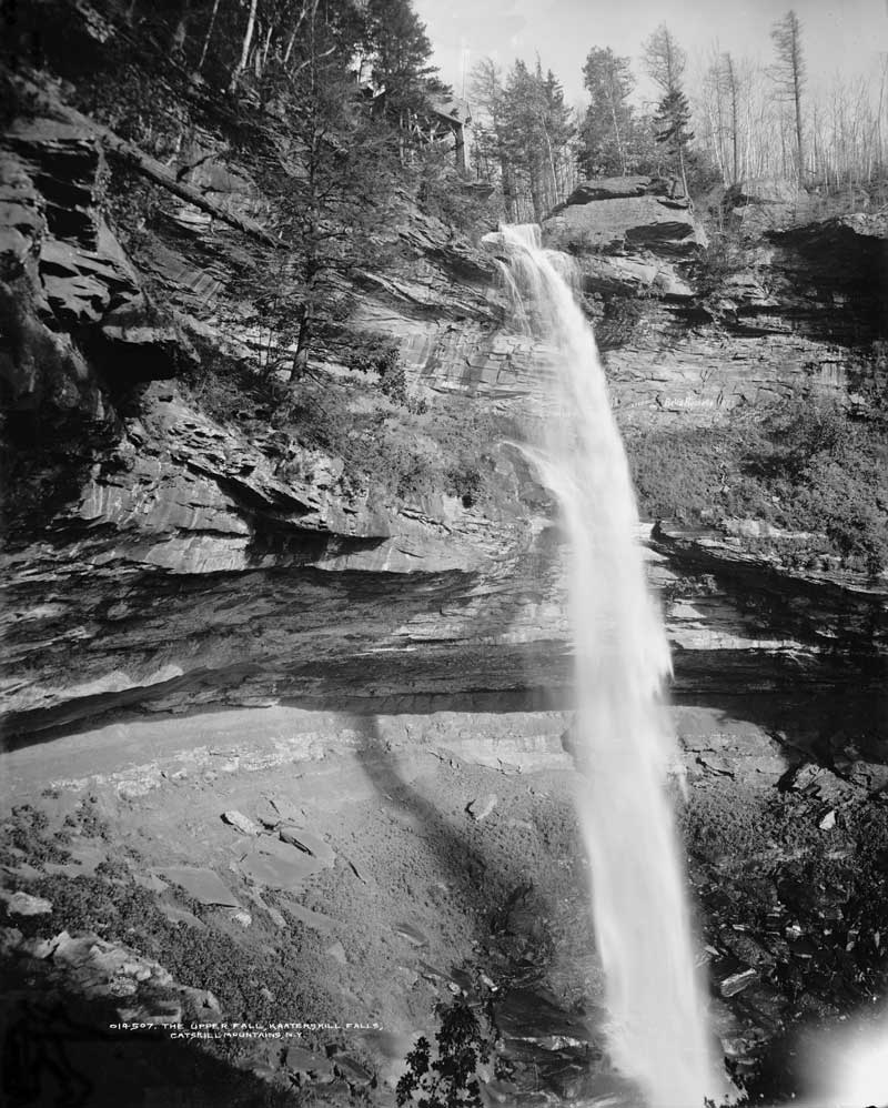 painting of kaaterskill falls by thomas cole