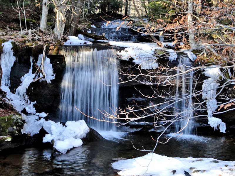 upper ashley fals in Mary's Glen near north-south lake in the catskill mountains