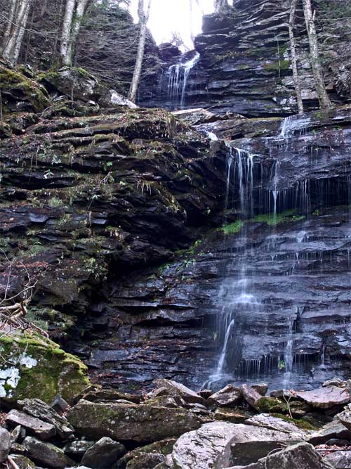 lower wildcat falls in the kaaterskill clove