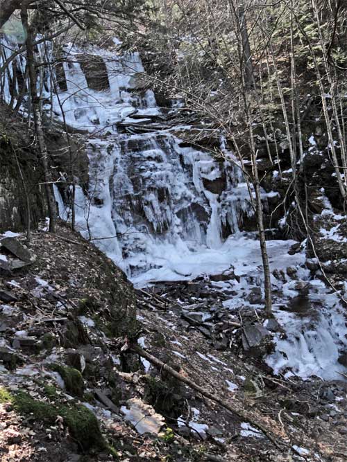 Winter Clove falls on the eastern escarpment in the catskill mountains