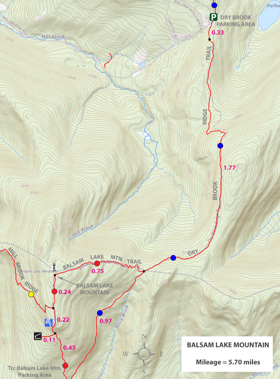 Balsam Lake Mountain GPS map