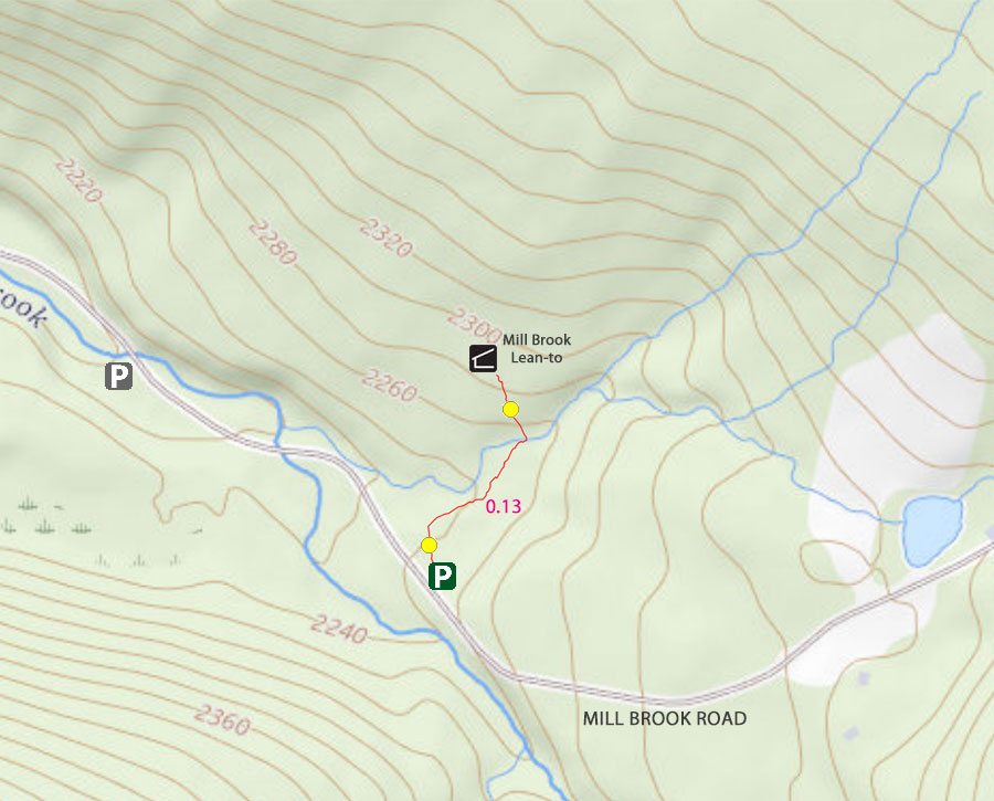 Map of the Balsam Lake Mountain Wild Forest