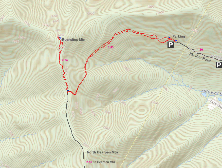 Balsam Mountain GPS map