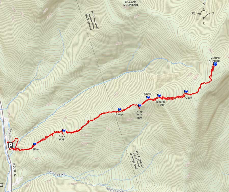 Sherrill Mountain GPS map