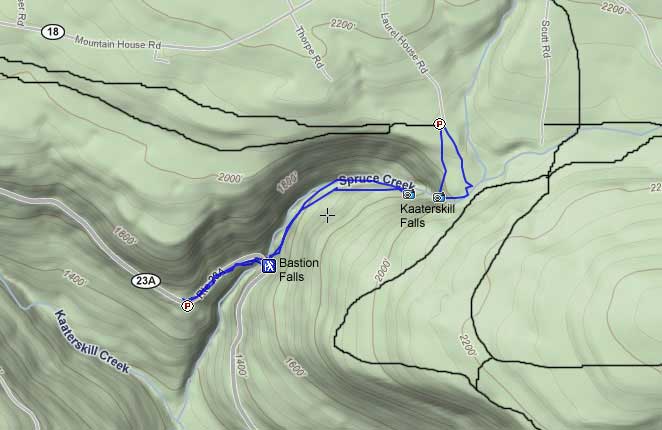 map of kaaterskill falls