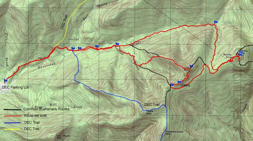 lone and rocky mountain GPS map