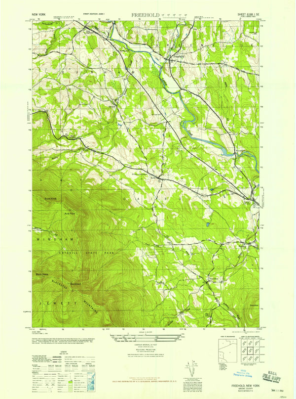 usgs top map of freehold quad