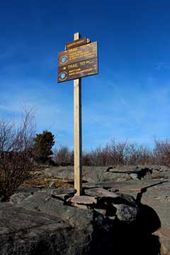 Trail sign at North Point Lookout #1