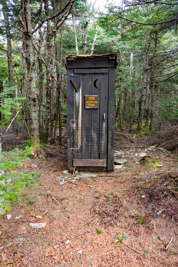 Outhouse on the summit of Hunter Mountain