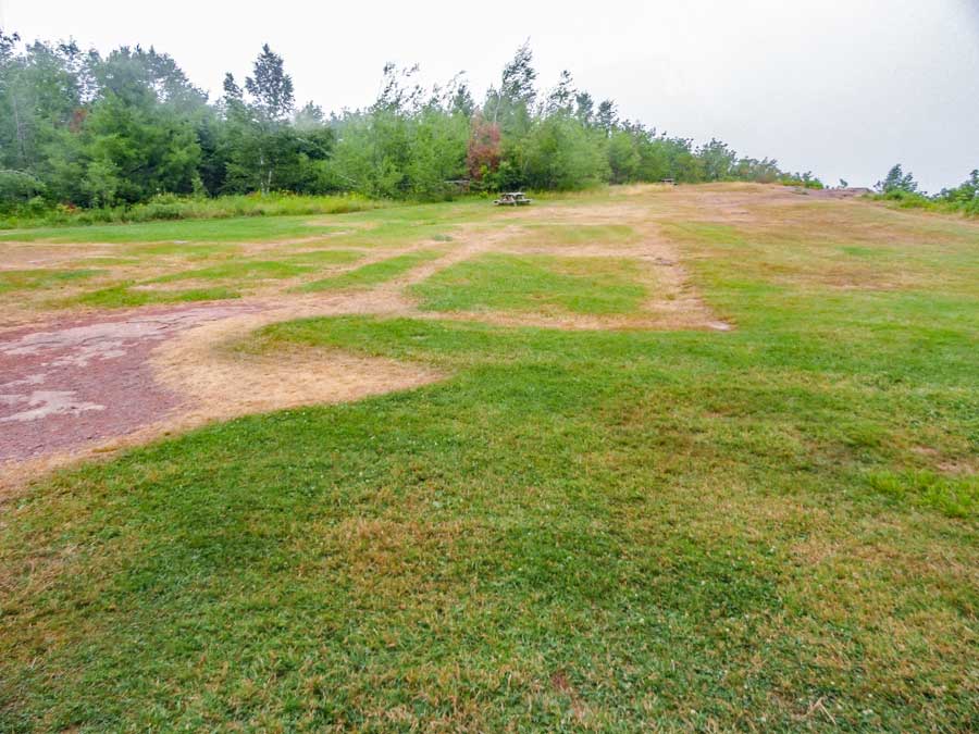 The old Catskill Mountain House site on the Escarpment Trail in the Catskill mountains