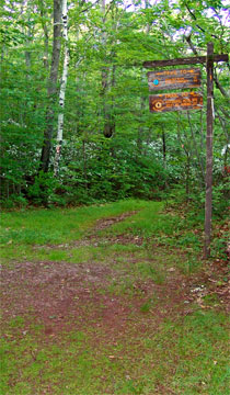 trail junction for the escarpment trail and palenville overlook