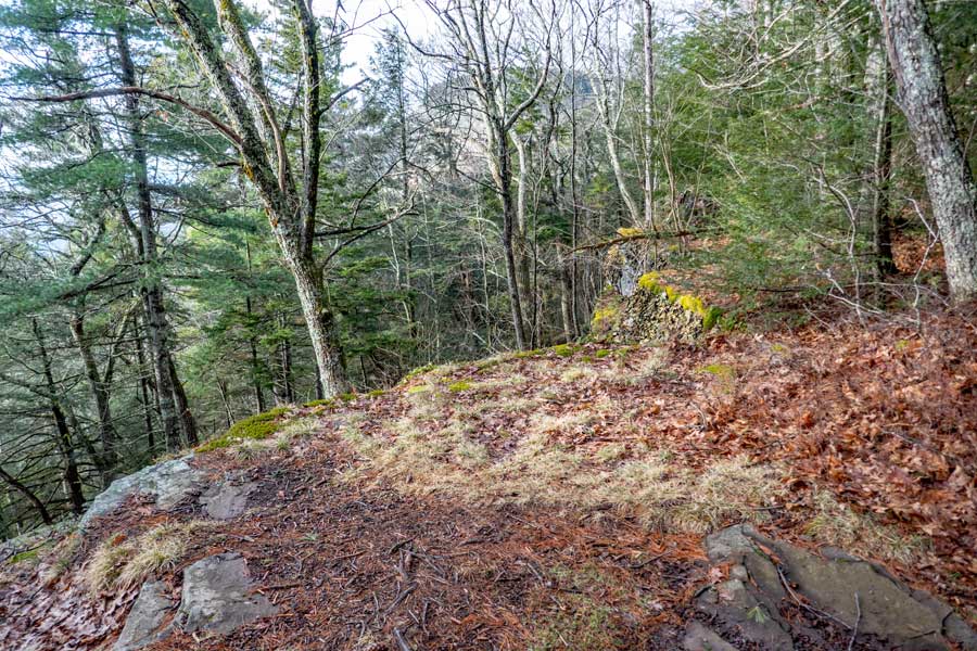 Artist Rock on the Escarpment Trail in the Catskill mountains