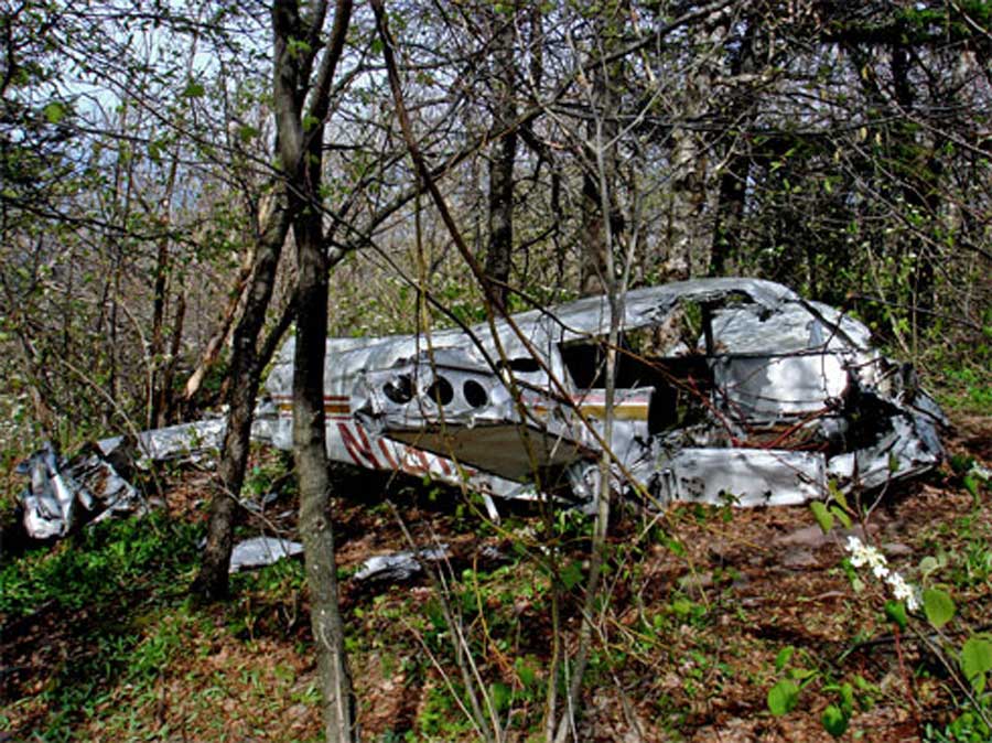 Plane crash #1 just before the summit of Stoppel Point in the catskill mountains.