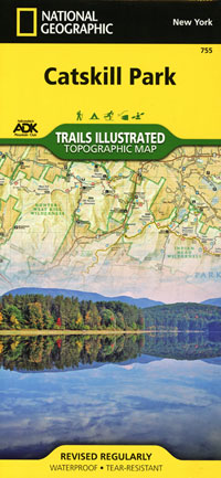 national geographic hiking map of the catskill mountains #755