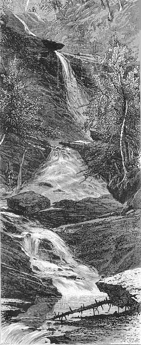 Drawing of the Five Cascades